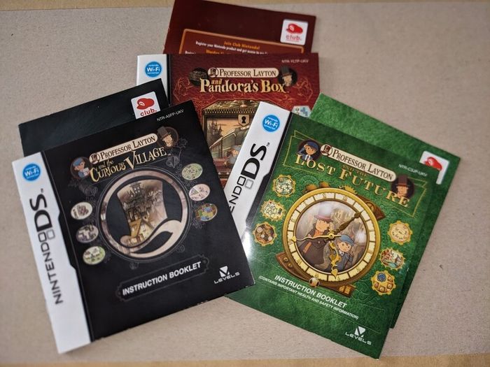 Professor Layton DS - manuals (No games!)