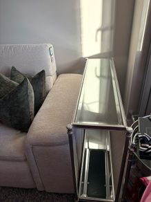 Mirrored side table