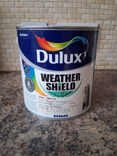 Dulix Weathershield Paint. 2.5L Tin. Fabulous bright pink!