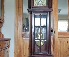 Stand Clock Mechanical with Rope Movement. Watch manufacture Hermle. Tempus fugit.