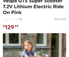 Pink Vespa  ride on