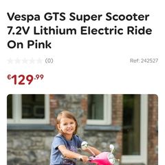 Pink Vespa  ride on