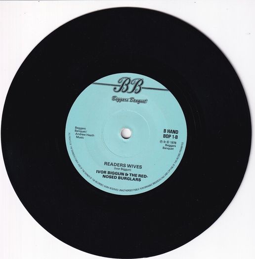Ivor Biggun  The Rednosed Burglars The Winkers Song (misprint) 1978 Single