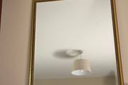 Gold bevelled metal mirror