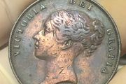 1846 Penny Victoria SCARCE DATE Nice Grade