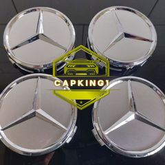 4 x Mercedes Centre Caps (Silver) FREE POST