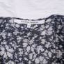 Second Female Black White Floral V-Neck Long Sleeve Peplum Blouse Top Size XS Image 3