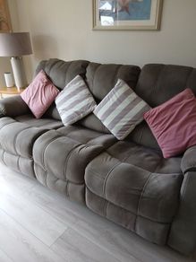 Darwin 3 seater reclining sofa and chair