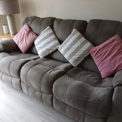 Darwin 3 seater reclining sofa and chair