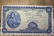 10 Pound Lady Lavery 19/8/46 IRISH NOTE