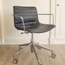 Vintage Office Chair Leather Designer Italian by Arper Image 7