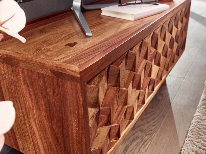 Solid Sheesham Wood TV Unit