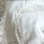 Vintage handmade lace butterfly tablecloth Image 3