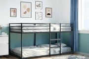 Bunk Bed without Mattress Black 90x200 cm Steel
