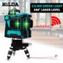 Laser Level 12 Lines 3D Level Self-Leveling 360 Horizontal And Vertical Cross Super Powerful Green Laser Lev Image 2