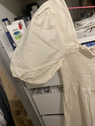 Mango pure cotton cream dress