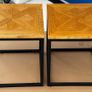 Oak lamp table Ex display x 2 Image 3