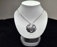 Title: 925 Sterling Silver Celtic Knot Round Pendant & Chain Necklace