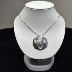 Title: 925 Sterling Silver Celtic Knot Round Pendant & Chain Necklace
