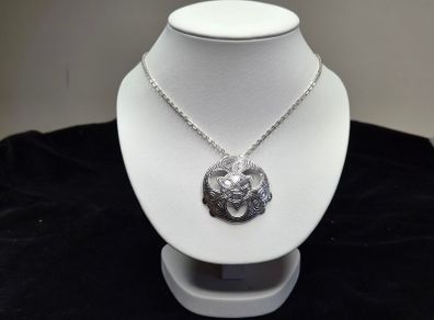 Title: 925 Sterling Silver Celtic Knot Round Pendant & Chain Necklace
