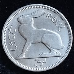 Ireland - 1967 - 3 Pence - Hare - UNC - KM.12a - [#2052]