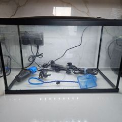 fish aquarium with LED Light + all accessories included