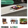 Brand new serving tray set. Bamboo. Brand new Image 4