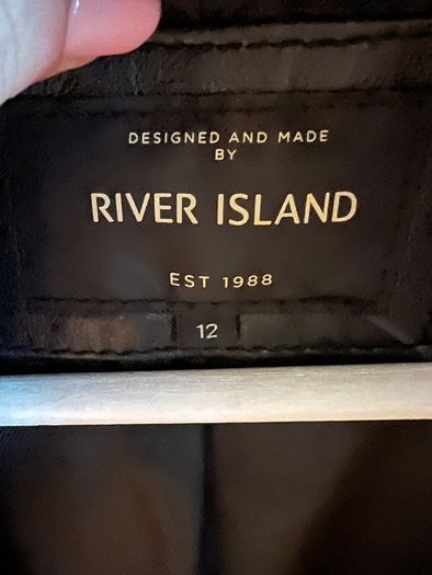 NEW River Island 100% Leather jacket UK 12 but is more like UK10