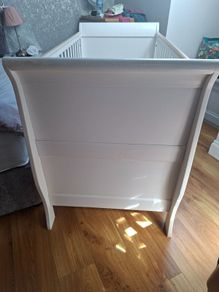 Sleigh cot Mamas &Papas &mattress