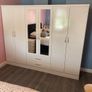 6 Door High Glass Wardrobes Image 10