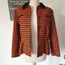 Vintage 1980s Windsmoor wool houndstooth orange black ladies smart jacket M L Image 7