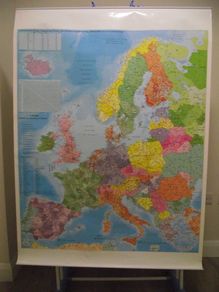 A Europe Map for Professional logistics' needs, big size