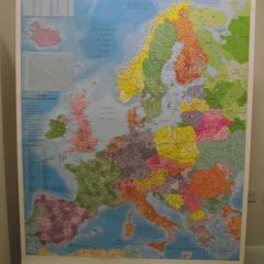 A Europe Map for Professional logistics' needs, big size