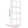 Interior Door Black 76x201.5 cm Tempered Glass&Aluminium Image 8