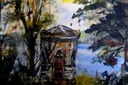 Lough key  Roscommon watercolour