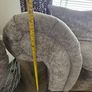 2 Grey chesterfield style sofas Image 6