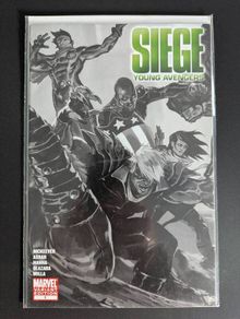 Siege Young Avengers #1 B&W Variant (Marvel - 2010)