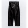 Zara real leather trousers, new, size M Image 2