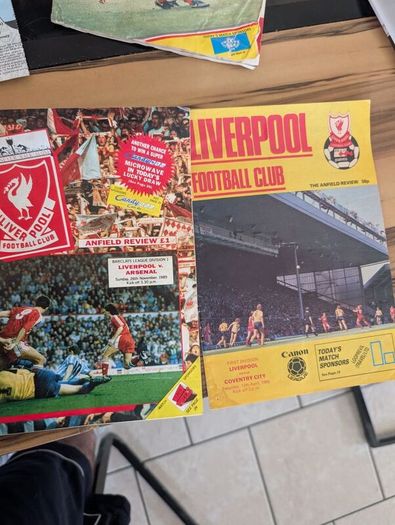 Huge 1990 80s vintage liverpool and some vintage Ireland soccer gear signed gear etc