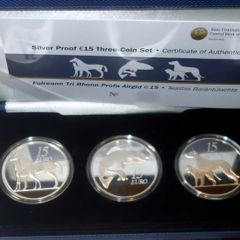 Irish  Silver Proof 3 Coin Set