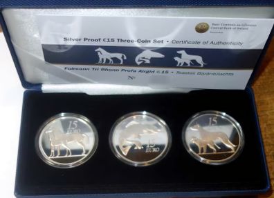 Irish  Silver Proof 3 Coin Set
