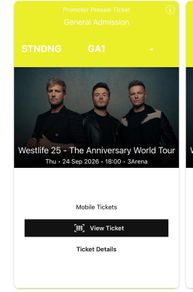 Westlife 3 Arena