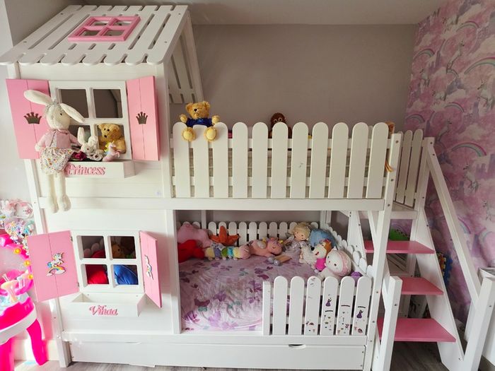Kids bunk princess bed