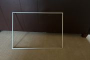 Silver tone frame
