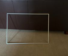 Silver tone frame