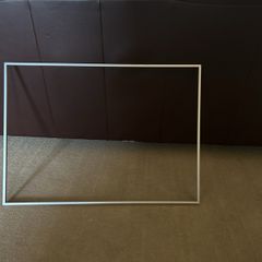 Silver tone frame