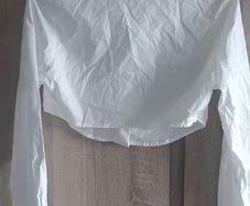 crop white shirt fits Xs s