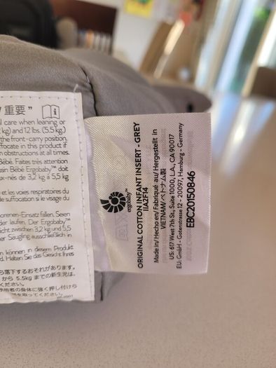 Ergobaby Infant Insert (never used)