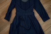 New Ladies Indigo Denim Dress Size 10