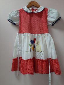 vintage 70's childs dress